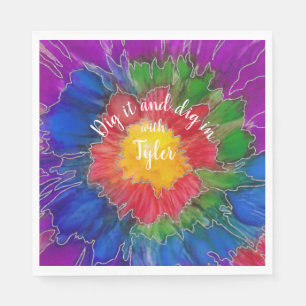 Tintas de color de la servilleta Mitzvah