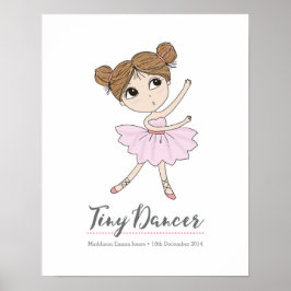 Tiny Dancer bailarina impresión personalizada