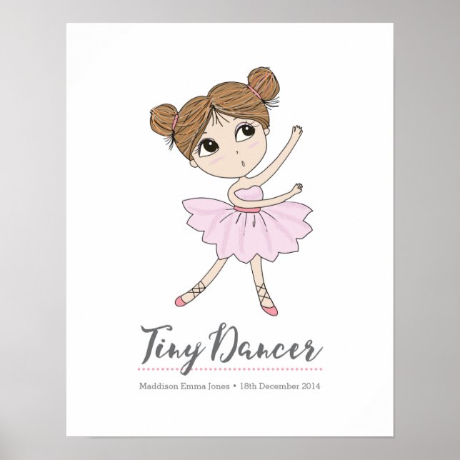 Tiny Dancer bailarina impresión personalizada (Frente)