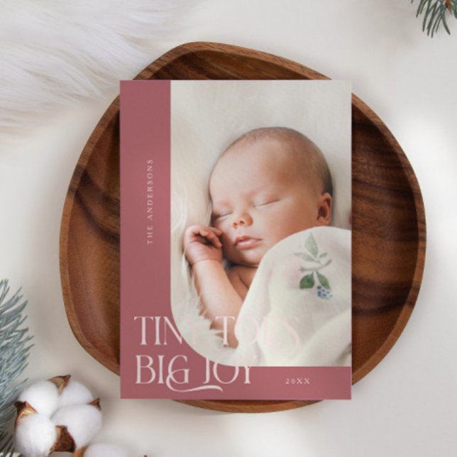 Tiny Toes Big Joy Pink Photo Birings Anuncio (Subido por el creador)