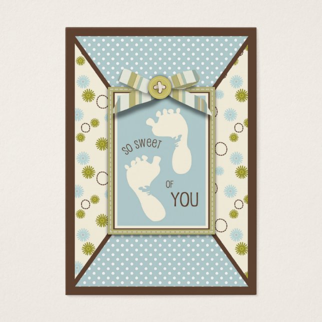 Tiny Toes TY Gift Etiqueta (Frente)