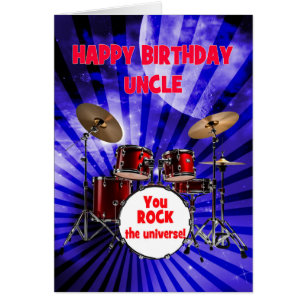 Tío Cumpleaños Rock Drums
