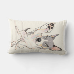 "Tío, dame una almohada de perro divertida de cinc