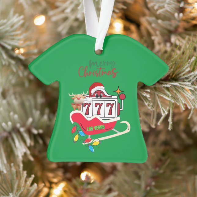 Tío Las Vegas Navidades feos adorno de suéter (Árbol)