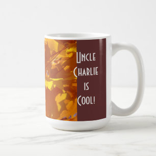 Tío Nombre es Cool! regalos de taza de café Hojas
