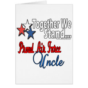 Tío orgulloso de la fuerza aérea