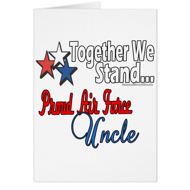 Tío orgulloso de la fuerza aérea (Frente)
