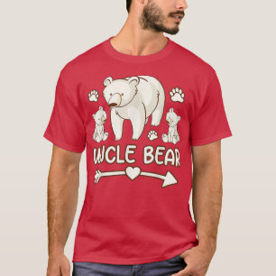 tío oso de 2 camisetas de cachorro, tío de la cami