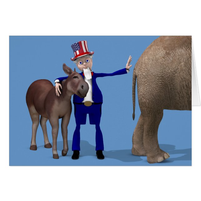 Tío Sam ama a los burros (Anverso (Horizontal))