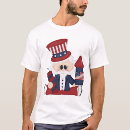 Tío Sam July Cuarto Camiseta Patriótica