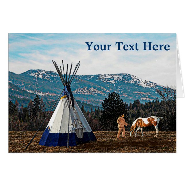Tipi - Campamento de Invierno (Anverso (Horizontal))