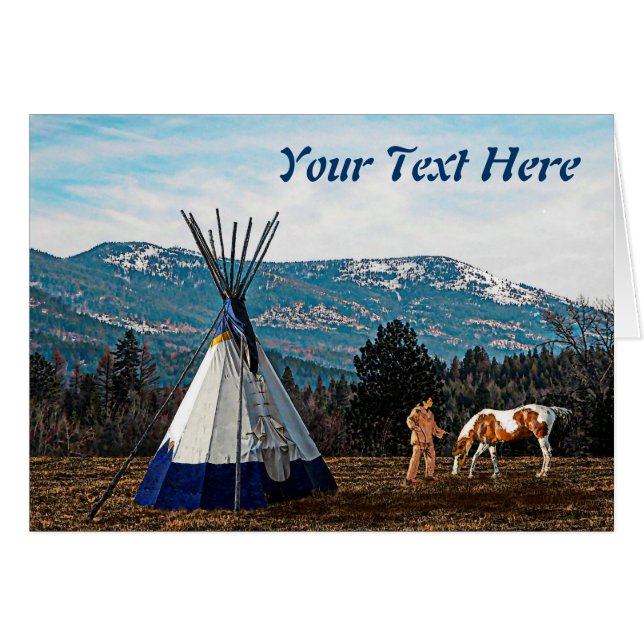 Tipi - Campamento de Invierno (Anverso (Horizontal))