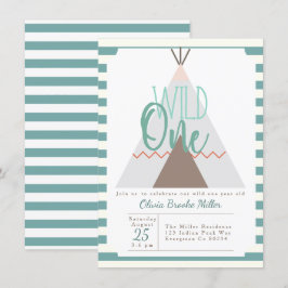 Tipi nativo | Invitación a fiesta de cumpleaños sa