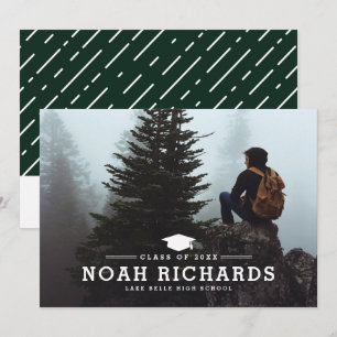 Típica Invitación de Graduación con Tipografía Clá