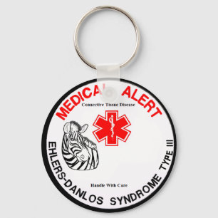 Tipo 3 alarma médica del EDS con llavero de la