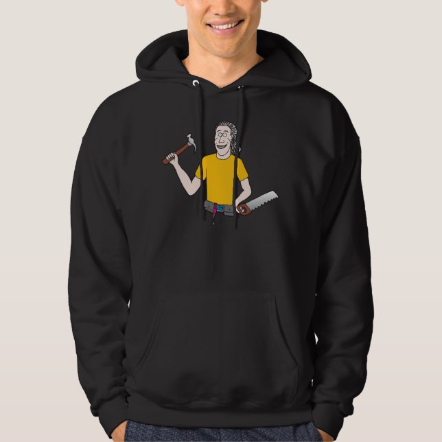 Tipo con una sudadera con capucha del martillo (Anverso)