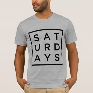 tipo cuadrado perezoso camiseta de sábado