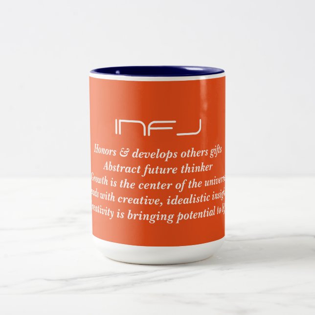 Tipo de personalidad de INFJ taza de MBTI (Centro)