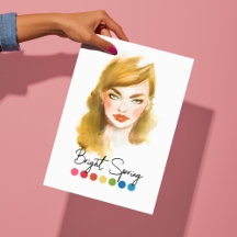 Tipo de primavera brillante Arte de análisis estac