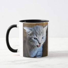 Tipo Loco de Gatos. Humor Gatuno. Taza de Café de