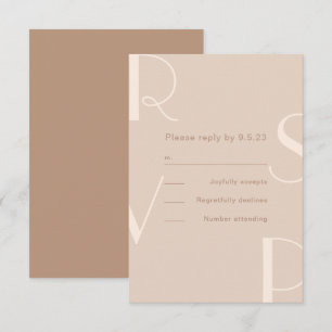 Tipo Monocromático Beige Rsvp