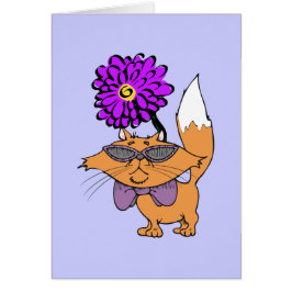 Tipo púrpura del gato