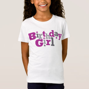 Tipo que fluctúa camisa del chica del cumpleaños