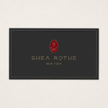 Tipografía 3D del Monograma Rojo Negro Profesional