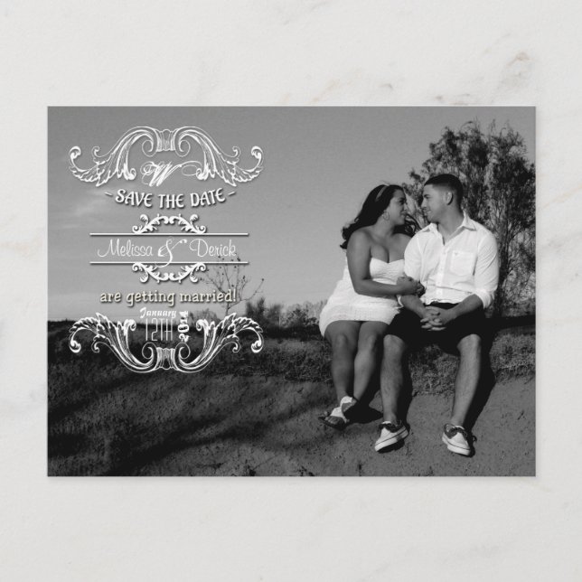 Tipografía 4x5 Guardar la Invitación de fotos de f (Anverso)