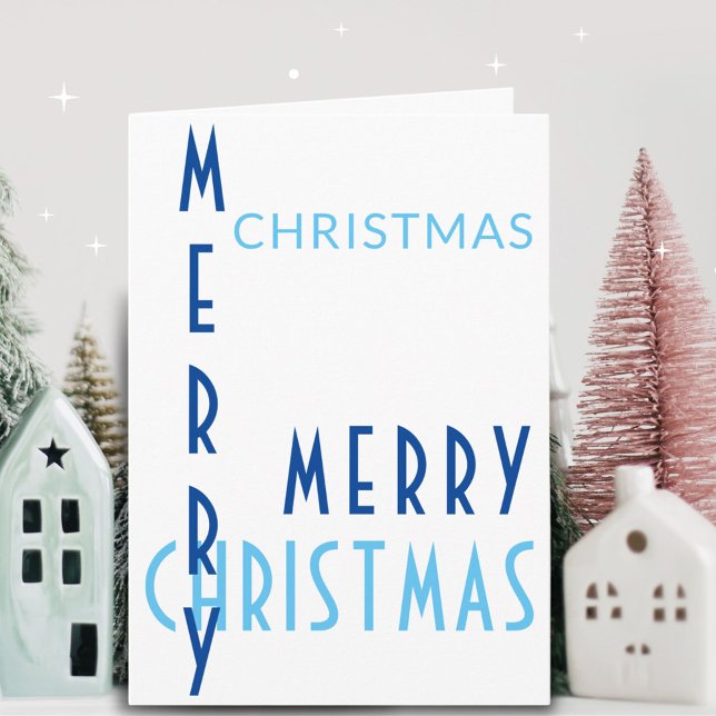 Tipografía Azul Simple Moderna Feliz Navidad (Subido por el creador)