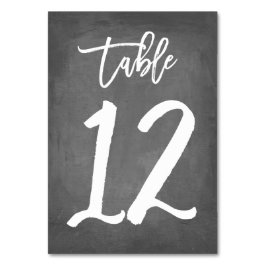 Tipografía Chic Pizarra Número de Mesa | Mesa 12