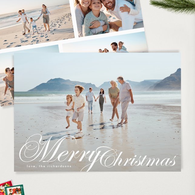 Tipografía clásica elegante 5 Foto Feliz Navidad (Subido por el creador)
