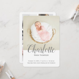 Tipografía Collage de fotos moderno Nacimiento de 