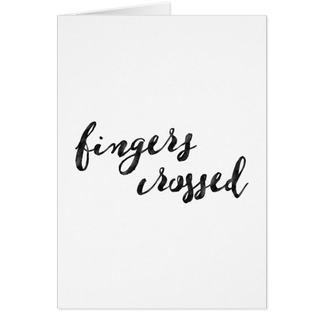 Tipografía cruzada por dedos (Frente)