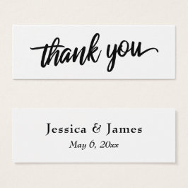 Tipografía de agradecimiento de boda con escritura