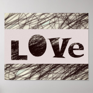 tipografía de amor cita arte de palabras posters