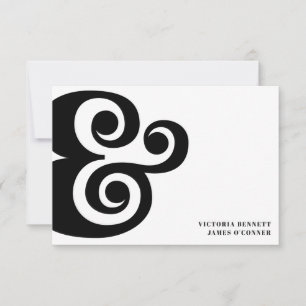 Tipografía de Ampersand Retro para Boda Save the D
