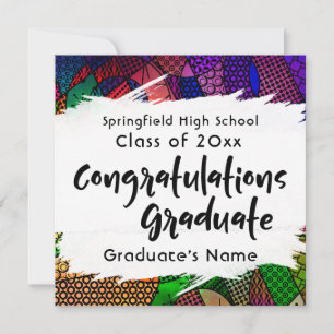 Tipografía de Anuncio "Felicidades Graduado"