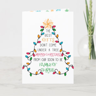 Tipografía de árbol de Navidad Pronto familia de 3