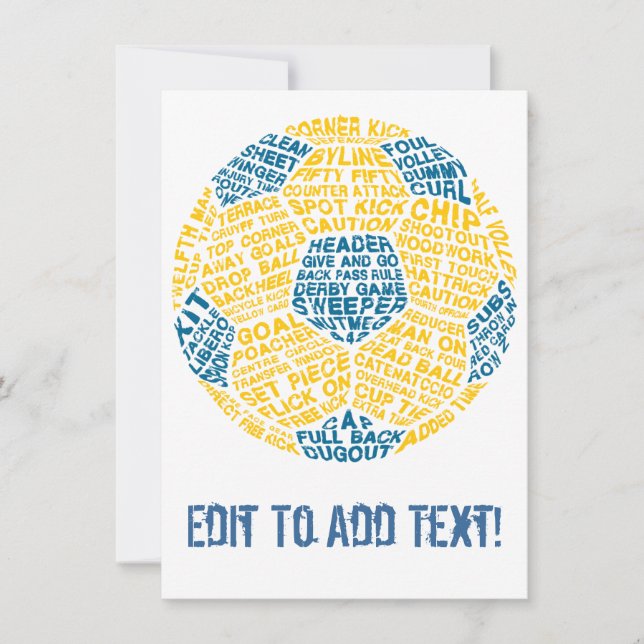 Tipografía de bolas de fútbol (Anverso)