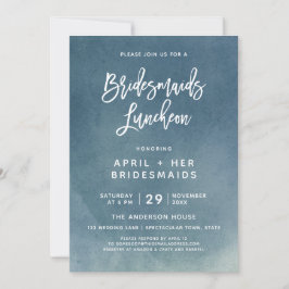 Tipografía de brocha Bridesmaids Invitación al alm