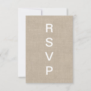Tipografía de Burlap RSVP