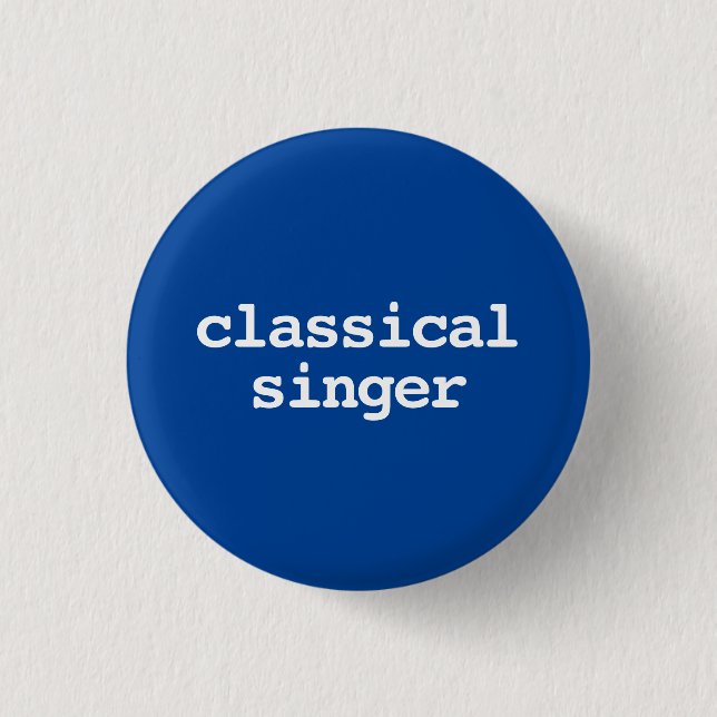 tipografía de cantante clásico Botón (Anverso)
