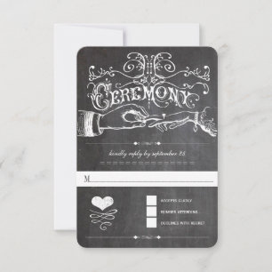 Tipografía de Chalkboard Cute Heart Initials RSVP