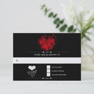 Tipografía de Chalkboard Cute Heart Initials RSVP