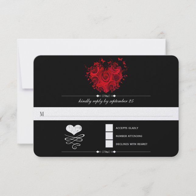 Tipografía de Chalkboard Cute Heart Initials RSVP (Anverso)