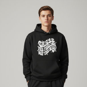 Tipografía de cita motivacional de sudadera con ca
