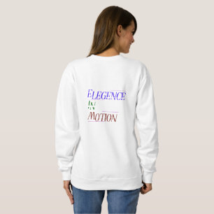 Tipografía de elegancia en movimiento Sudadera con