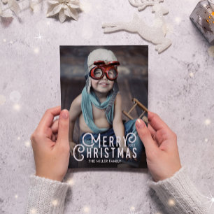Tipografía de época Feliz Navidad Fotos completas