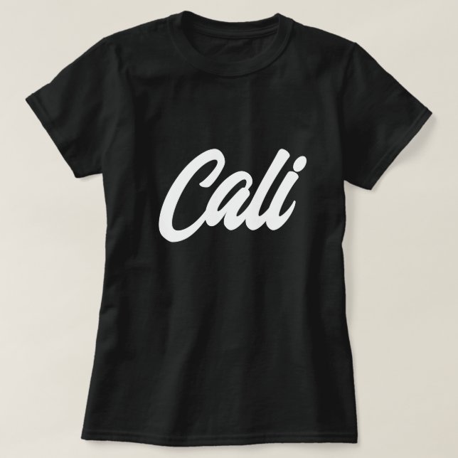Tipografía de escritura en blanco y negro Camisa d (Diseño del anverso)